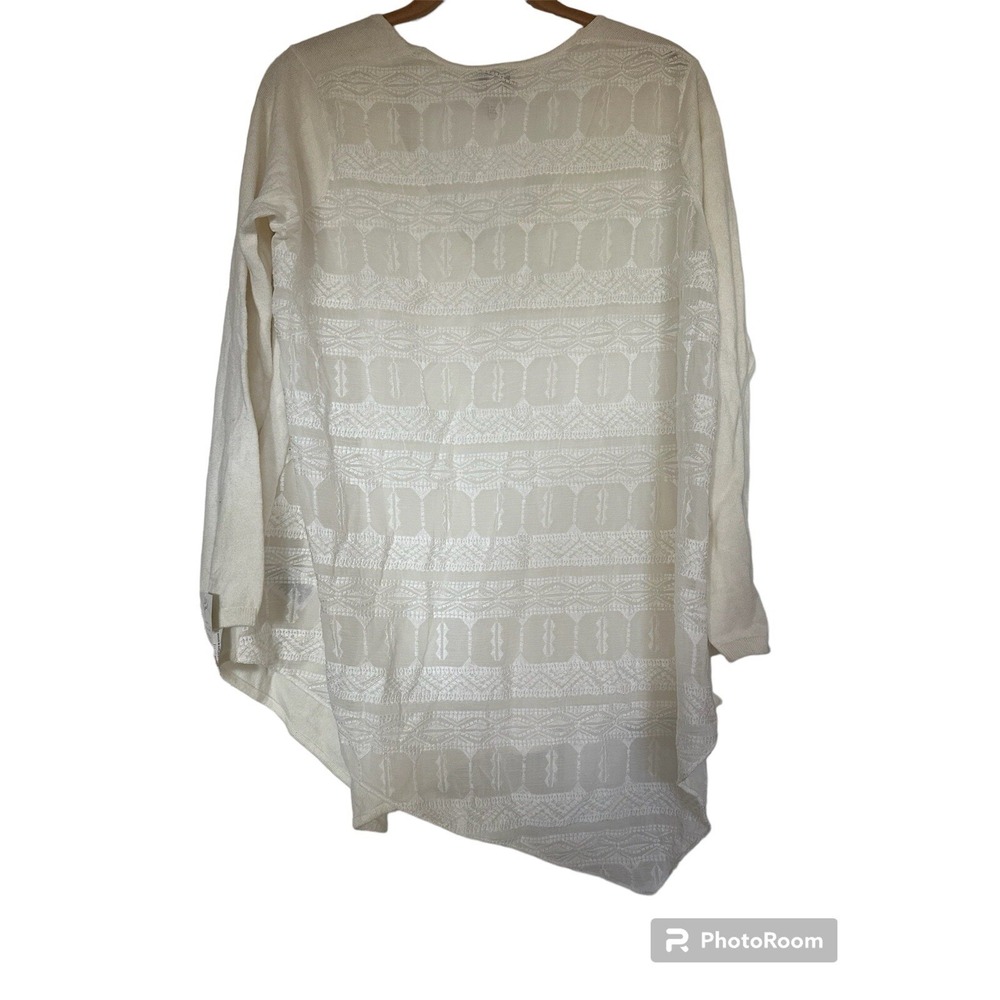 Joie Tambrel F Porcelain Knit‎ Lace Cardigan Sweater Size S Flaw Small hole